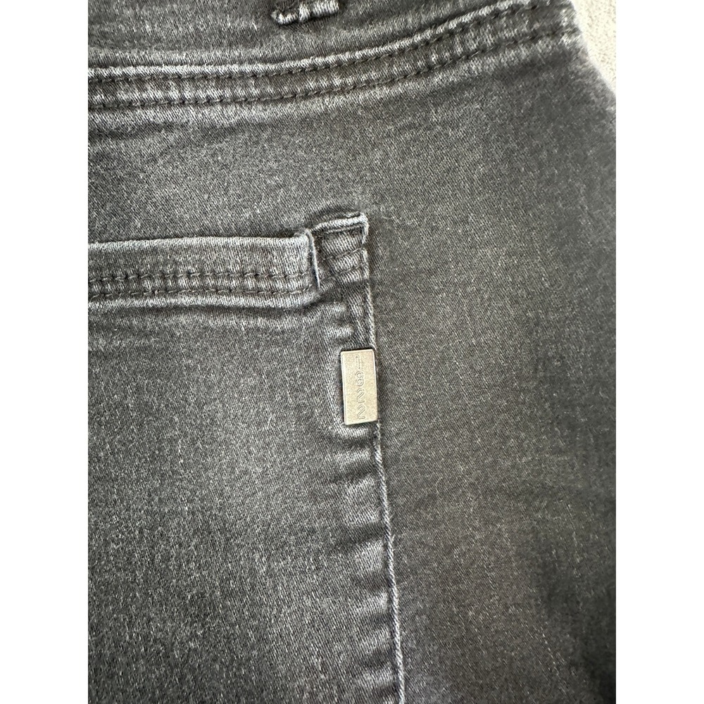 1822 Denim Womens Plus Size 24W Black Skinny Ankle Jeans Stretch Cropped Pants - Picture 9 of 10